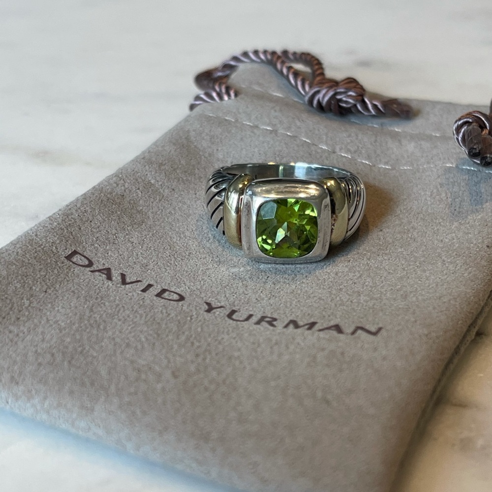 David Yurman Peridot Ring Size 7
